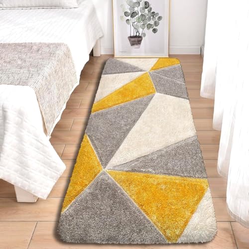 Image of Modern Soft 3D Shaggy Fur Carpets for Living Room Thick Fluffy Rugs for Bedroom, 2x5 feet, Multi Color