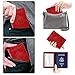Passport Holders and Luggage Tags Set Passport Holder with Vaccine Card Slot and Luggage Tags (Red)
