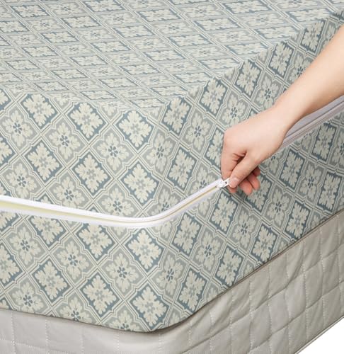 Image of VAS COLLECTIONS Cotton Feel Ultra Soft Mattress Protector Single Bed, 72x36 Inches | Breathable - Hypoallergenic Fitted Bed Protector /Mattresses Cover (72 inchx36 inch - Single, Grey)