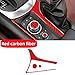 Toiumops Car Interior Mouldings for Mazda MX-5 ND Miata 2016-2022 MX5, Car Handbrake Panel Frame Central Media Button Cover Sticker