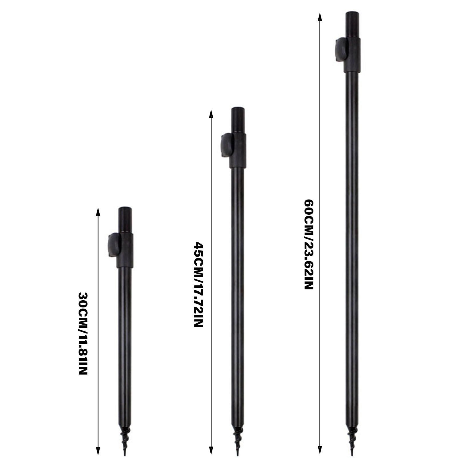 Soporte extensible para caña de pescar, ajustable, para carpas, bancos de pesca de repuesto, soporte para mordeduras, alarma, bancos de carpas ajustables