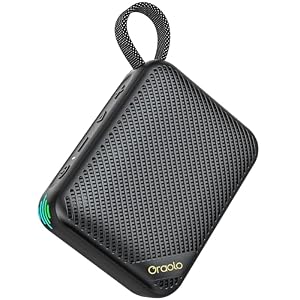 oraolo Tragbare Bluetooth Lautsprecher, Mini Bluetooth Lautsprecher, 20H Laufzeit, Bluetooth 6.0, IPX7 Wasserdicht, Klein Speaker Kabellos Musikbox für Zuhause Radfahren Outdoor