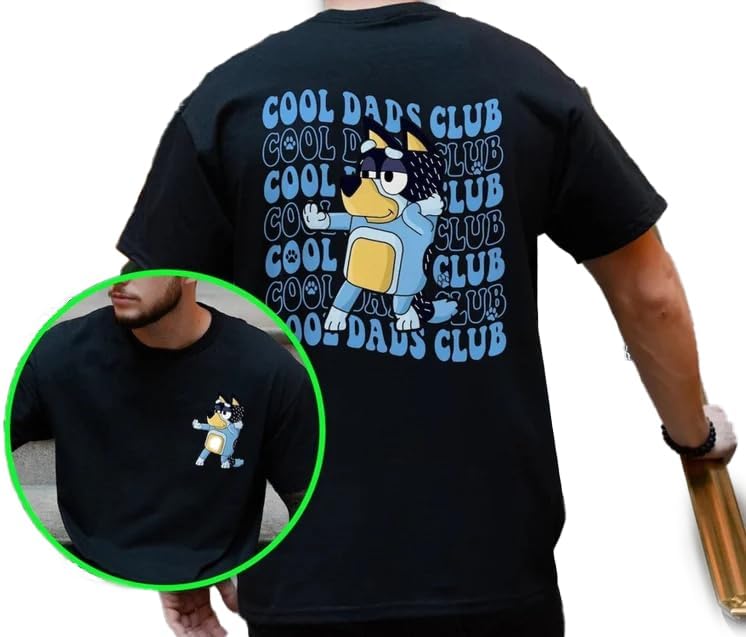 HandmadeBlu Cool Dad Club Shirt, Bandit Cool Dad Club Tshirt, Blu Bandit Dad Birthday Gift, Father's Day Funny Cute Blu Family Shirt