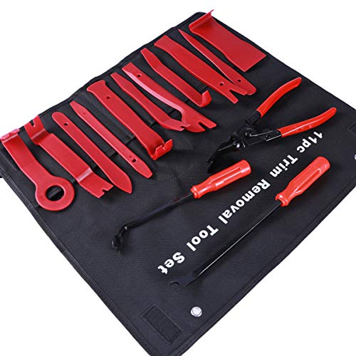 Wakauto Kit de Ferramentas de Remoção de Acabamento de Carro Conjunto de Ferramentas de Remoção de P