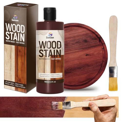 Wood Stain Red Cherry Wood Stain 100ml Woods-Stain for Woods Furniture Cabinet Fast Drying Woods-Stain Non-Toxic Wood-Stains Water Based & Low Odor Wood-Stains Indoor & Outdoor Woods Stains