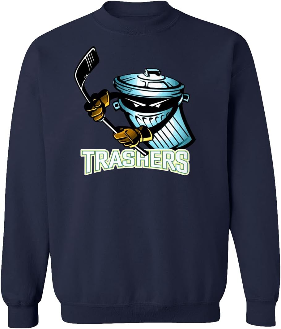 Danbury Ice Hockey Main Logo Unisex Sweatshirt Crewneck Sweater (Navy, 3X-Large)