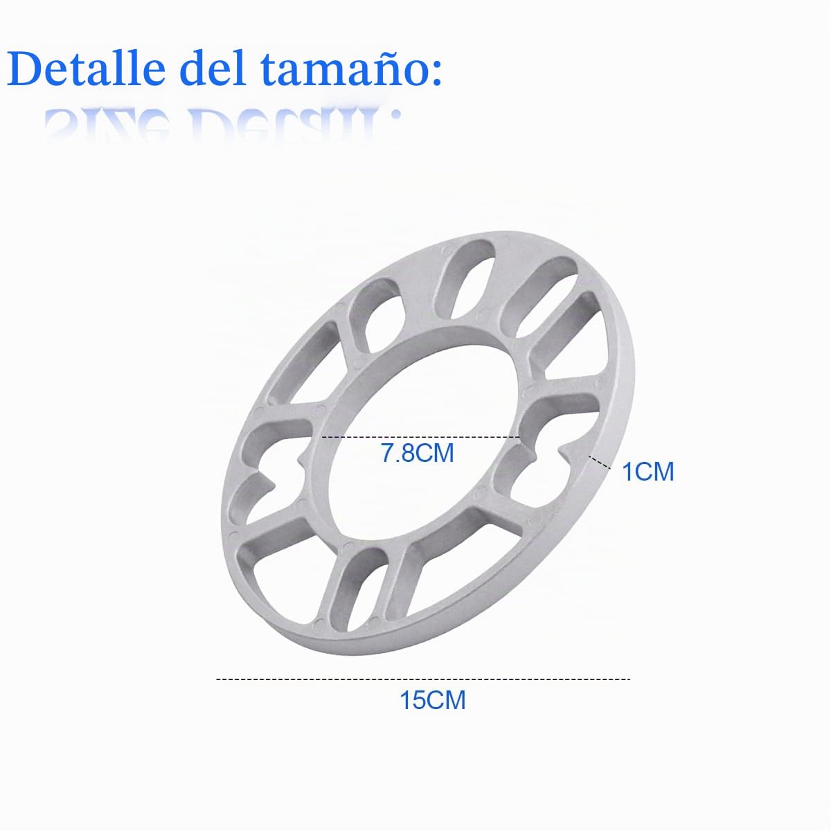JNNJ 4 Piezas Separadores Universales, Espaciadores De Aluminio Para Ruedas De Coche, Juntas Cubo De Rueda Ensanchadas Modificadas, Para Rueda Atornillada Evitan El Roce Los Neumáticos(10mm)