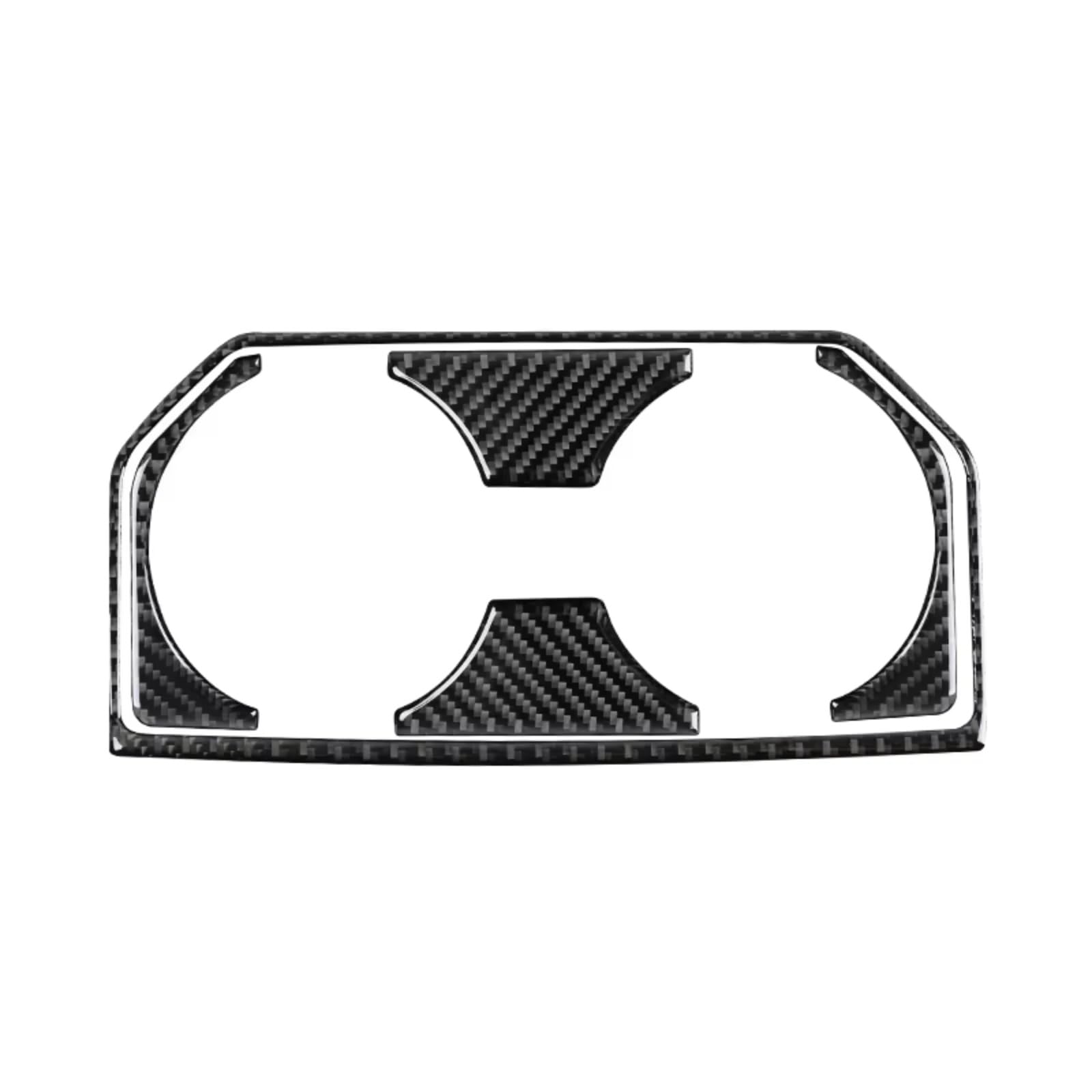 Car Interior Moulding Trim for F150 for Raptor 2016-2020 Accessories Interior Car Rear Drainage Cup Holder Trim Stickers Frame Decor Cover