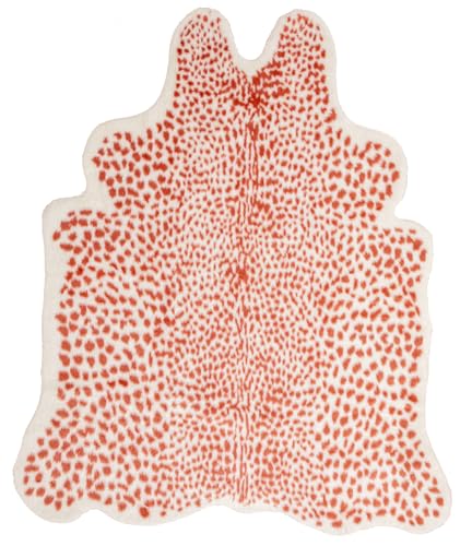 Tapete animal print de leopardo 6.7 x 5.2 pies