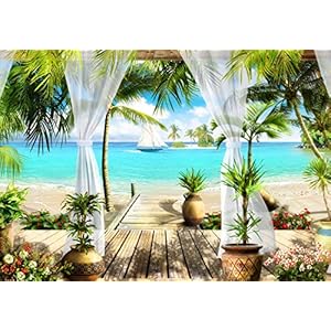 wandmotiv24 Fotobehang Zeezicht zeilschepen op het strand XXL 400 x 280 cm – 8 delen Fotobehang, muurschildering…
