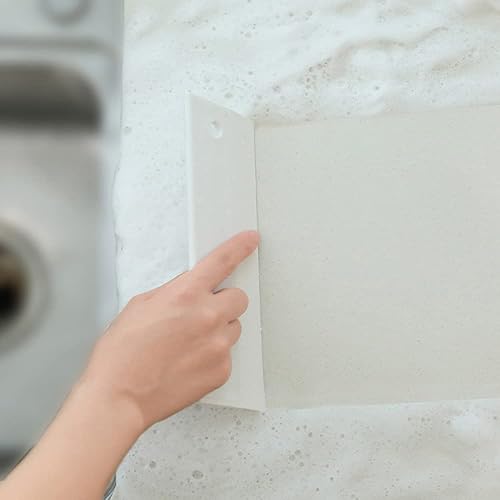 Miniatura 8 de Escobilla de silicona blanca con agujero para colgar, hoja de agua para limpiar encimeras de cocina, fregadero, espejos de ducha de baño, rascador