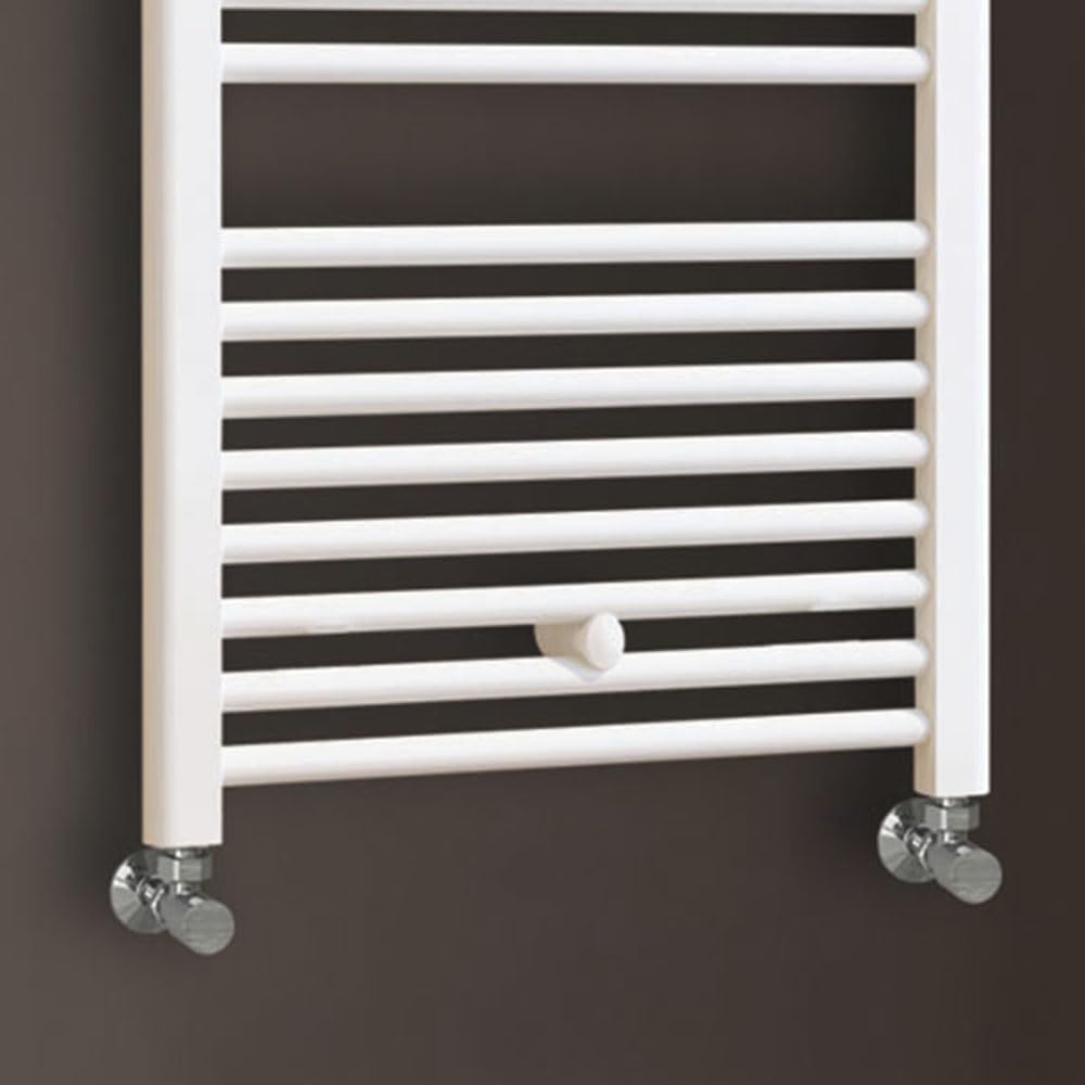 Kibath Toallero Radiador Secatoallas 120 cm x 50 cm circuito calefacción acabado blanco fabricado en acero - No eléctrico