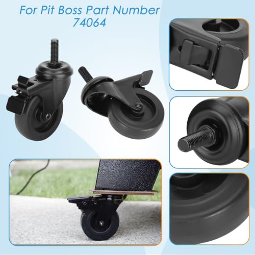 Image of 74064 Grill Wheels Kit for Pit Boss Austin XL, Pro Series II 1150