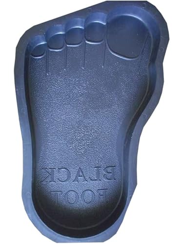 FHONYX 2 Stück Gießform Pflasterform Schablone für Beton, 53x31x4,5 cm, Links + RECHTS, Bodenbelag Platten, schalungsformen, Fuß, Gartendekoration, DIY, Gehweg, Pflastersteine, Gießen