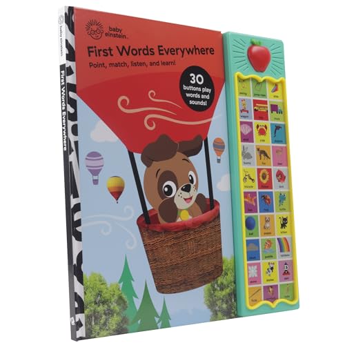 Baby Einstein - First Words Everywhere! Point, Match, Listen, and Learn! 30-Button Animal Sound Book - PI Kids - Image 3