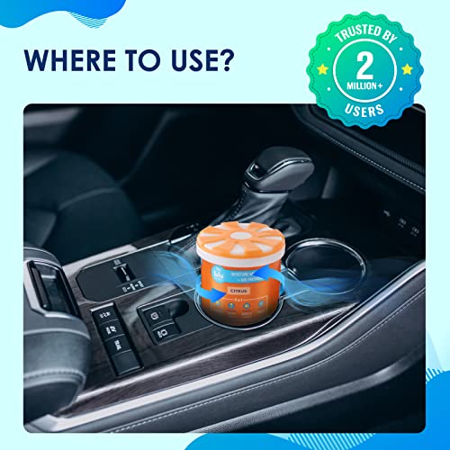 Image of BLU by Absorbia | Moisture Absorber Mini| Pack of 3 Natural Fragrances (200ml Each)| Interior Dehumidifer for Cars & Small Spaces