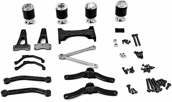 LESU Metal Dual Pneumatic Suspension Set 1/14 a RC Tractor Truck Model