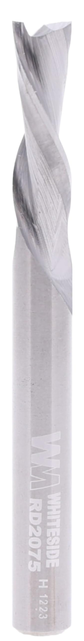 Whiteside Router Bits RD2075 Standard Spiral Bit with Down Cut 1/4-Inch Cutting Diameter and 3/4-Inch Cutting Length