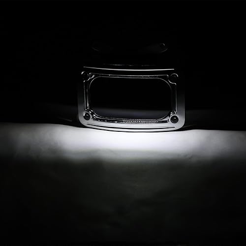 Miniatura 6 de TCT-MOTORPARTS Montura de Placa de Matrícula Curva de Cromo Laydown Ligera para Harley 2017-2025 FLHRXS Road King Special Road Glide Street Glide