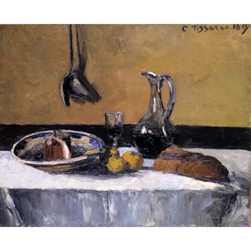 Impression sur toile Pissarro Nature morte 76x101 cm cadre non inclus pour decoration murale