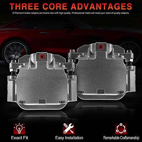 A-Premium Disc Brake Caliper Assembly With Bracket Compatible With Select Cadillac, Chevy And Gmc Models - Escalade, Avalanche, Silverado 1500, Suburban 1500, Tahoe, Sierra 1500 And More - Rear Side #TOP2