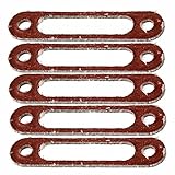 LF&LQEW 5pcs N10009 Brown/Green Engine Plastic Exhaust Manifold Gasket Fit for RC 1:10 Nitro Model C