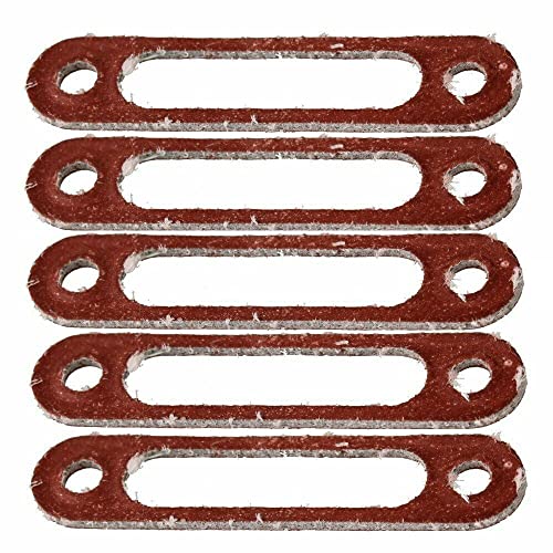 Lf&Lqew 5Pcs N10009 Brown/Green Engine Plastic Exhaust Manifold Gasket Fit For Rc 1:10 Nitro Model Cars (Color : Red) #TOP15