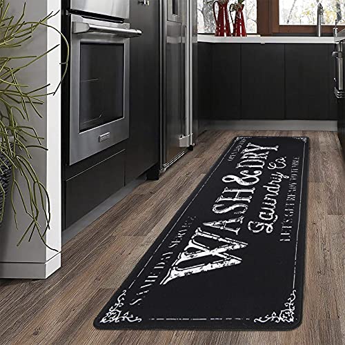 Pauwer Farmhouse Laundry Room Rug Runner 2'X6' Non Slip Kitchen Floor Mat Laundry Rugs And Mats Decor Washable Runner Rug Entryway Rug Runner For Laundry Room Kitchen Entryway #TOP6