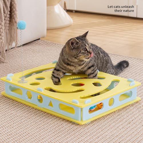 Jouet éducatif pour chat intérieur | Jeu interactif de stimulation mentale active - 3