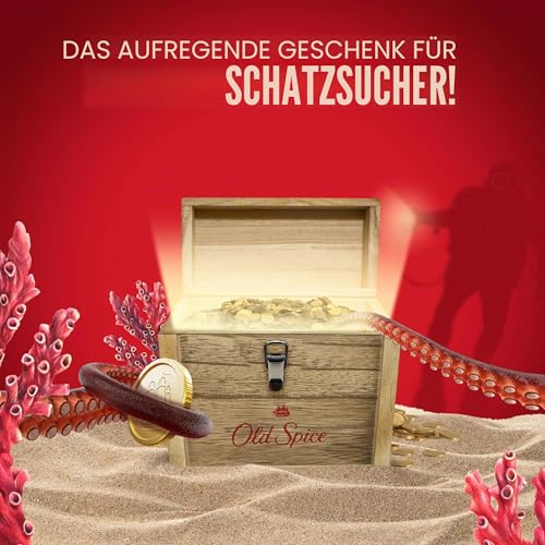 Old Spice Schatztruhe Geschenkset für Männer mit Deep Sea Deodorant Stick, Duschgel und Captain Aftershave Lotion – Ansicht 3