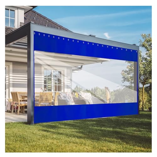 Rideau extérieur transparent imperméable pour protéger votre véranda du vent - 2