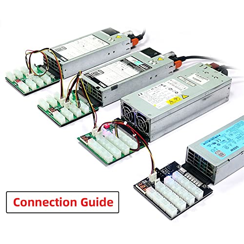 Scheda di alimentazione del server della scanalatura della flessione 14+10Pin al bordo dell'alimentazione elettrica 16x6Pin per il minatore di estrazione mineraria di CHIA ETH BTC - Alimentatore - Immagine 7