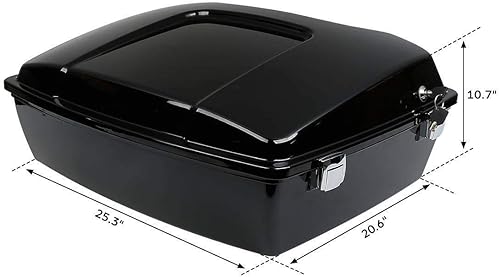 Miniatura 2 de TCMT Soporte de montaje para respaldo de maletero de 10.7 pulgadas, para Harley Touring Road King Road King Road Street Electra Glide 1997-2008