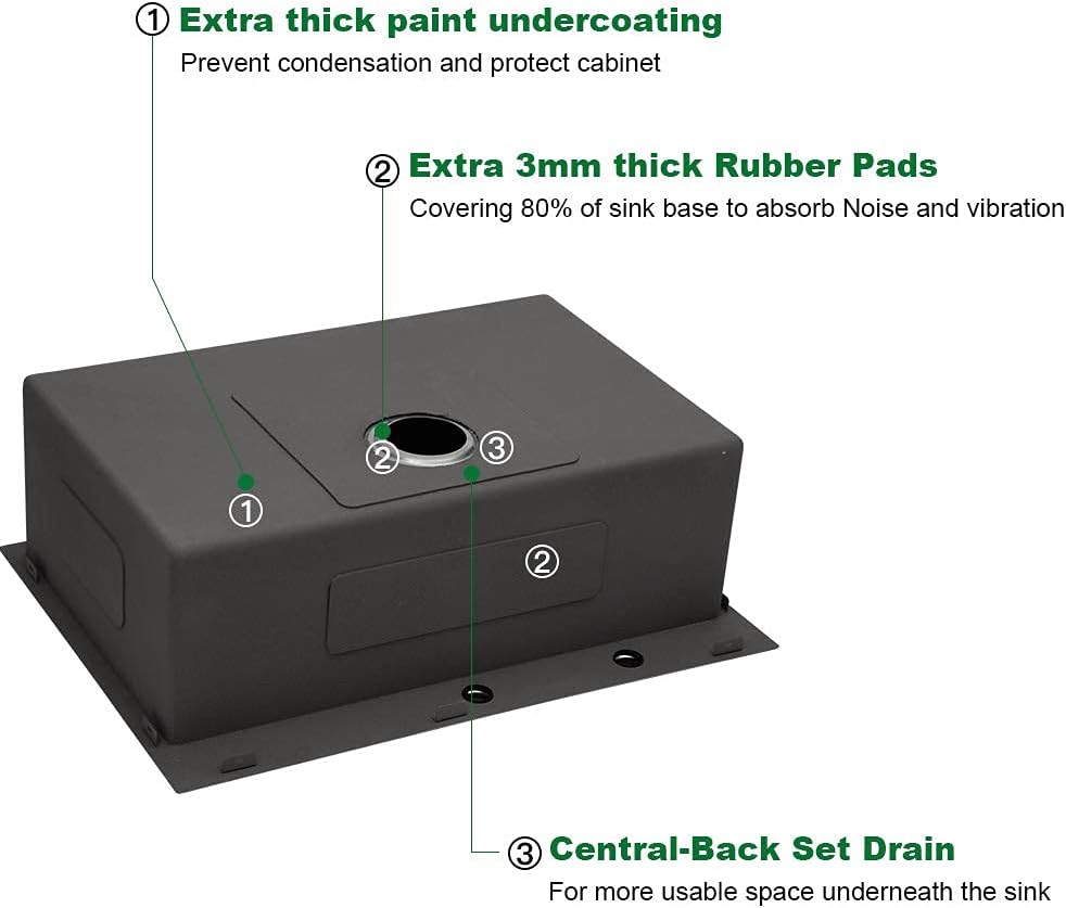 Bеѕt Cуbеr Dеаlѕ 🔥 Black Drop In Sink - Sarlai 33 Inch Kitchen Sink Top Mount Gunmetal Black Topmount Stainless 16 Gauge Single Bowl 10 Deep Basin