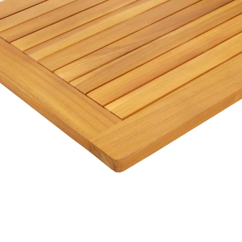 vidaXL Plateau de table Marron 100 x 50 x 2 cm Bois d'Acacia Massif, Table en bois d'acacia, surface lisse pour dîner, mobilier durable, design contemporain pour usage intérieur et extérieur, style la