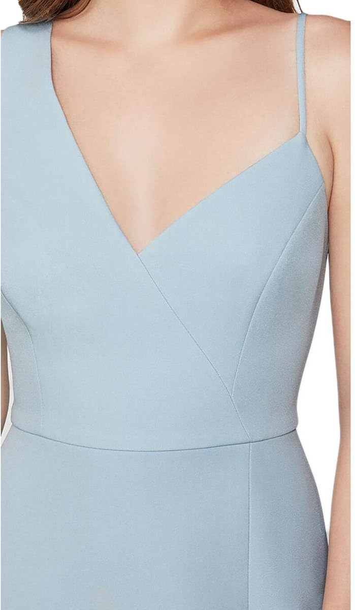 BCBG Max Azria Women's Asymmetrical Side Slit Sleeveless V-Neck Column Gown : Clothing, Shoes & Jewelry