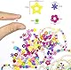 WONDERFORU Perlen zum auffädeln Kinder Bastelset schmuck Schnurset, Armbänder Freundschaftsarmbänder Selber Machen Kinder Kunsthandwerks-Set für Mädchen Kinder