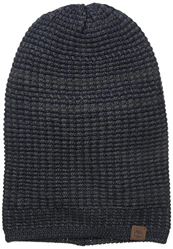 Timberland Men's Reversible Space Dye Slouchy Beanie, Vintage Indigo, One Size