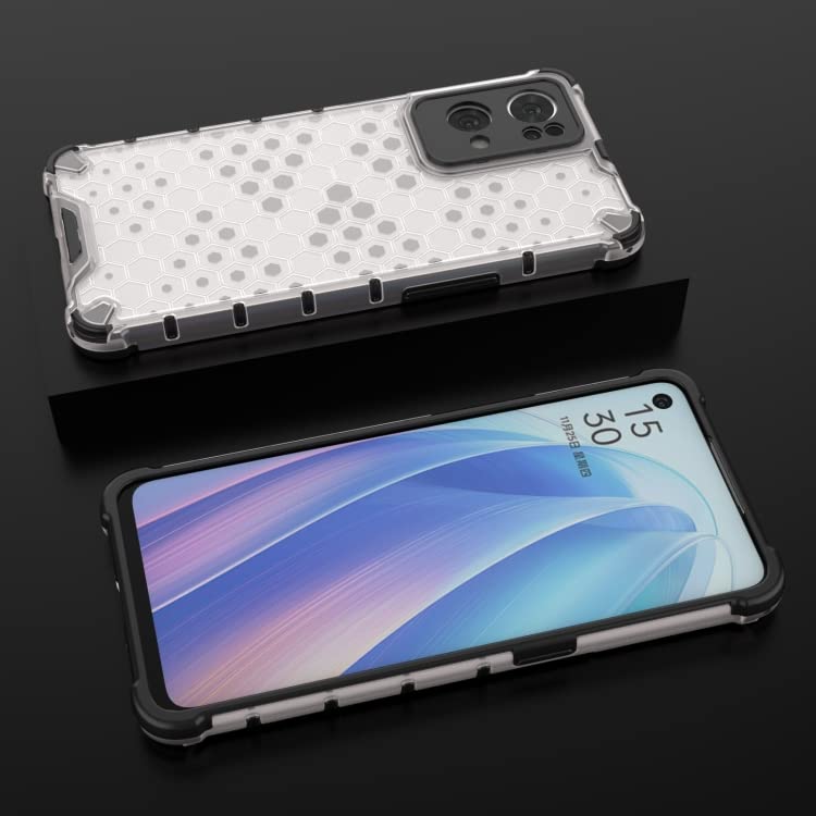 Image of Prime Retail Hard PC Back Case Cover for Oppo Reno 7 Pro 5G Anti Slip Ultra Thin Shockproof Reinforced Corners (Transparent)