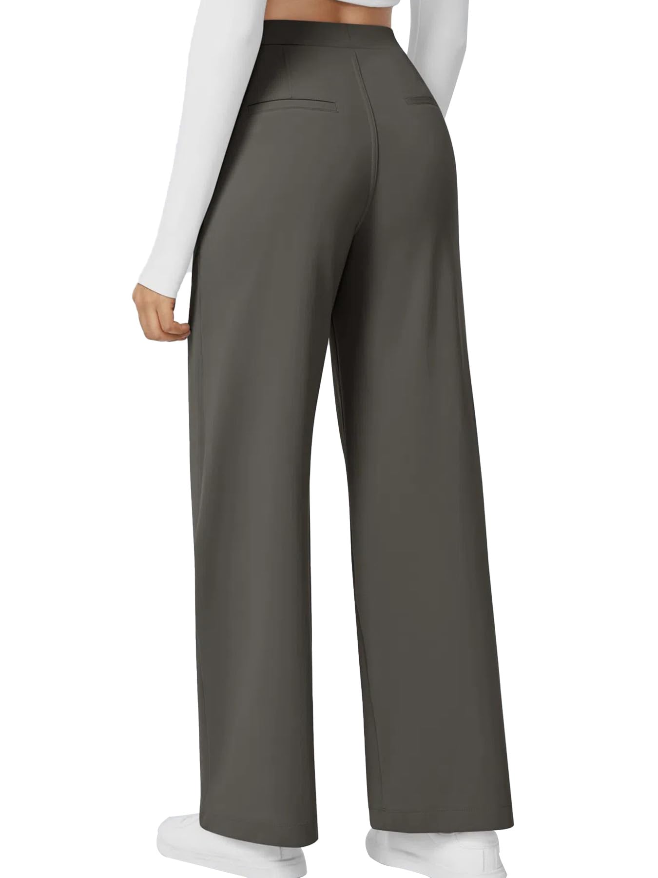 Phophila High Waisted Work Pants for Women Business Casual Outfits Office Dress Pants Trousers with Pockets