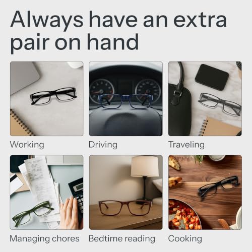 Image of Gaoye 1.75 Professional Reading Glasses for All Day - Computer Readers with Blue Light Protection - Value Pack