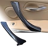 HommyFine Türgriff Innen Ersatztürgriff kompatibel mit BMW 3er-Serie E90/E91 Innentürgriff Ersatzriff für BMW 316 318 320 323 325 328 330 335 (2005-2011) (RECHTS, Kohlefaser)