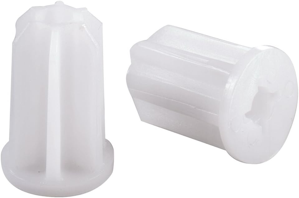 Shepherd Hardware 9069, 3/4" Caster Furniture Sockets, White