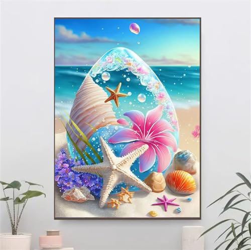 Tableau perle Diamant Sunset 70x80cm avec kit complet point de croix