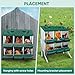 Tgeyd Nesting Boxes - 6 Holes for Laying Eggs - Chicken Brooder Box With Perch - Coops for Up to 24 Chickens