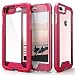 Zizo ION Series iPhone 8 Plus Case/iPhone 7 Plus Case - Military Grade Drop Tested with Tempered Glass Screen Protector (Pink/Clear)