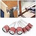 Woohome 574 PCS Sanding Drum and Sleeve Set Spindle Sanding Including 540 PCS Sanding Band Sleeves, 30 PCS Drum Mandrels, Wrench for Dremel Rotary Tool
