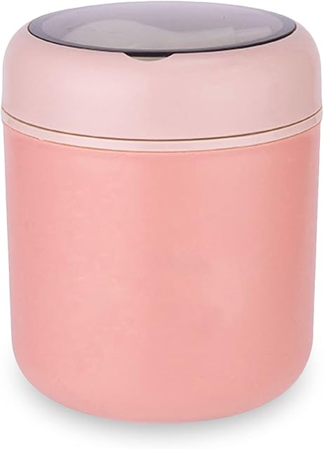 RoxNvm Insulated Food Container, Food Flask, Breakfast Pot, Lunch Pot, Cereal Cup, Stainless Steel Soup Food Container With Spoon, Keep Warm, Leak-Proof, BPA Free, for Work, Travel, Picnic (Pink)