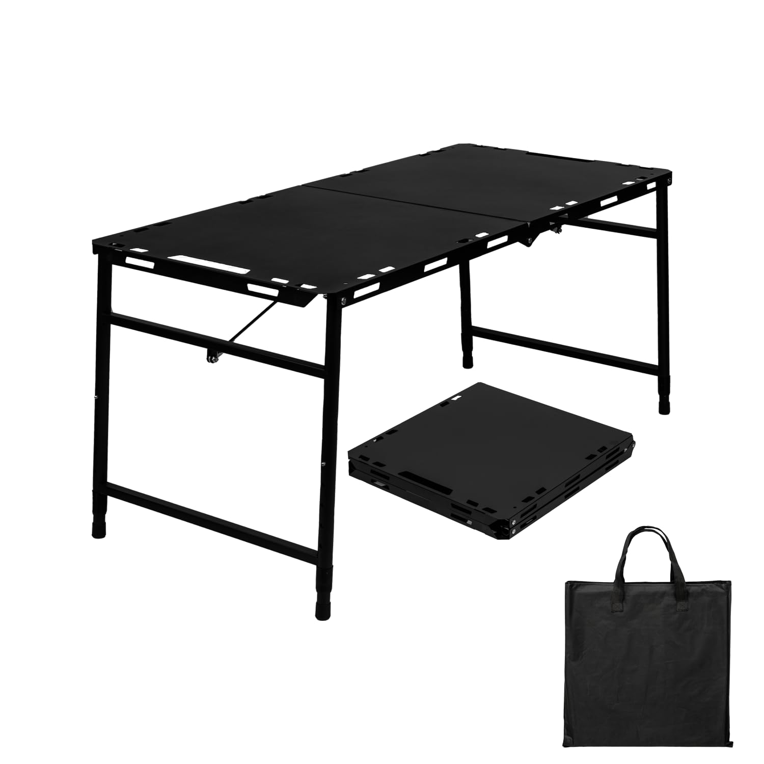 Table tactique pliante camping réglable pour résoudre l'instabilité du sol