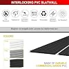 4 x 8 FT Slatwall Panel Garage Wall Organizer, Heavy Duty Slat Wall Paneling Sheets, Interlocking PVC Panels, Garage Slatwall for Tool Organization Mounted Storage Systems